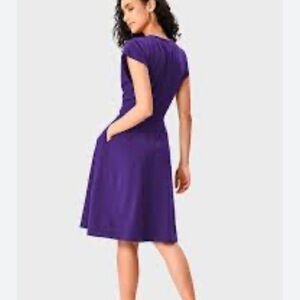 eShakti Side Pockets Fit and flare midi Dress sz M/10